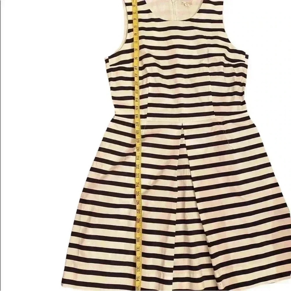 GAP Sateen Fit and Flare size 8 Black and white striped dress New With Tags - Picture 5 of 7